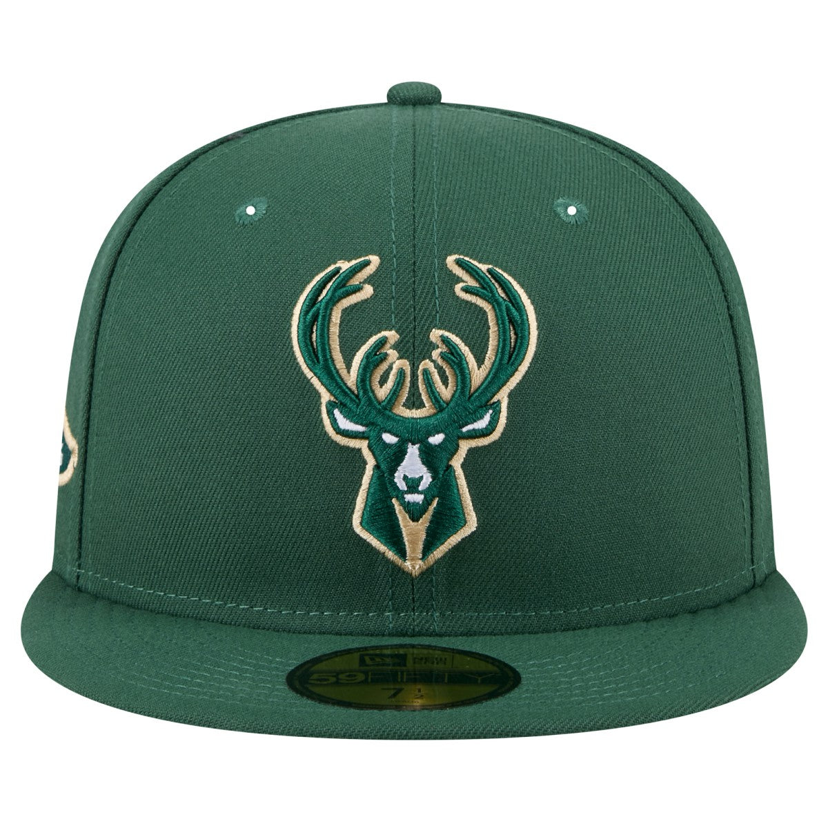 New Era Milwaukee Bucks Throwback Pennant 59FIFTY Fitted Hat Hunter Green