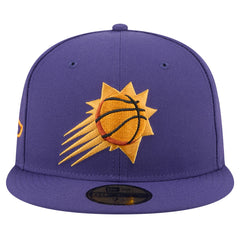New Era Phoenix Suns Throwback Pennant 59FIFTY Fitted Hat Purple