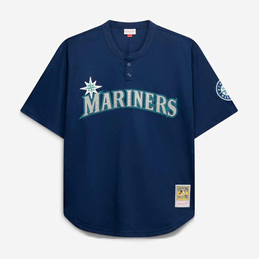 Seattle Mariners Mitchell & Ness Big & Tall Cooperstown Collection Mesh Batting Practice Jersey for sale