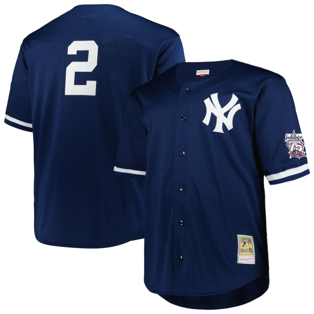Derek Jeter New York Yankees Mitchell & Ness Big & Tall Cooperstown Mesh Batting Practice Jersey Discount