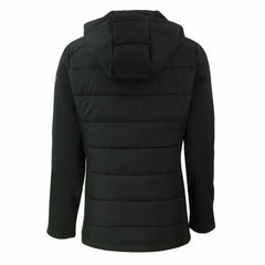 Detroit Lions Cutter & Buck Women's Evoke PrimaLoft Hybrid Eco Softshell Recycled Full-Zip Hooded Jacket - Black - NFL