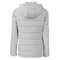 Detroit Lions Cutter & Buck Women's Evoke PrimaLoft Hybrid Eco Softshell Recycled Full-Zip Hooded Jacket - Gray - NFL