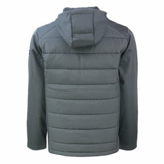 Pittsburgh Steelers Cutter & Buck Evoke PrimaLoft Hybrid Eco Softshell Recycled Full-Zip Hooded Jacket - Gray - NFL