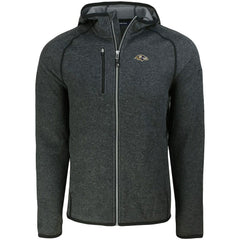 Baltimore Ravens Cutter & Buck Mainsail Full-Zip Hooded Jacket - Heather Charcoal - NFL