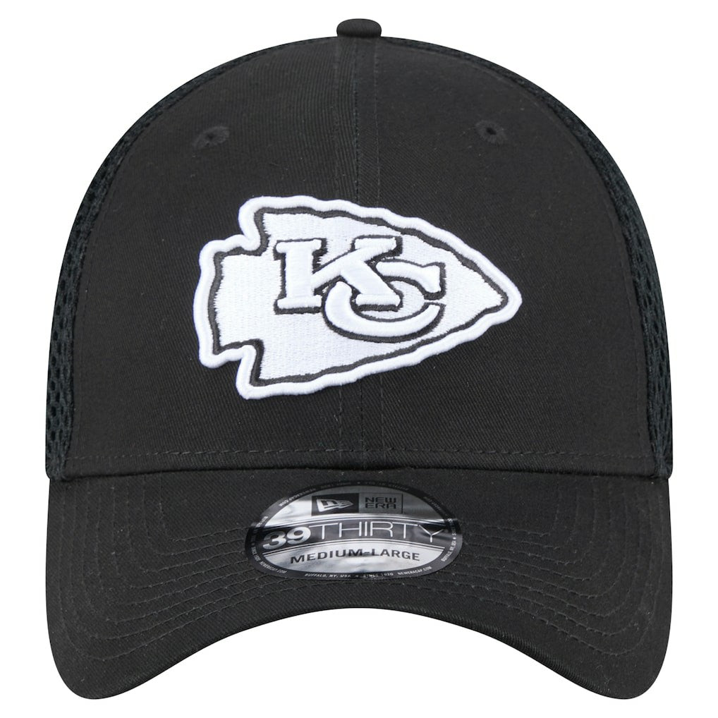 New Era Kansas City Chiefs Black Main Neo 39THIRTY Flex Hat - NFL
