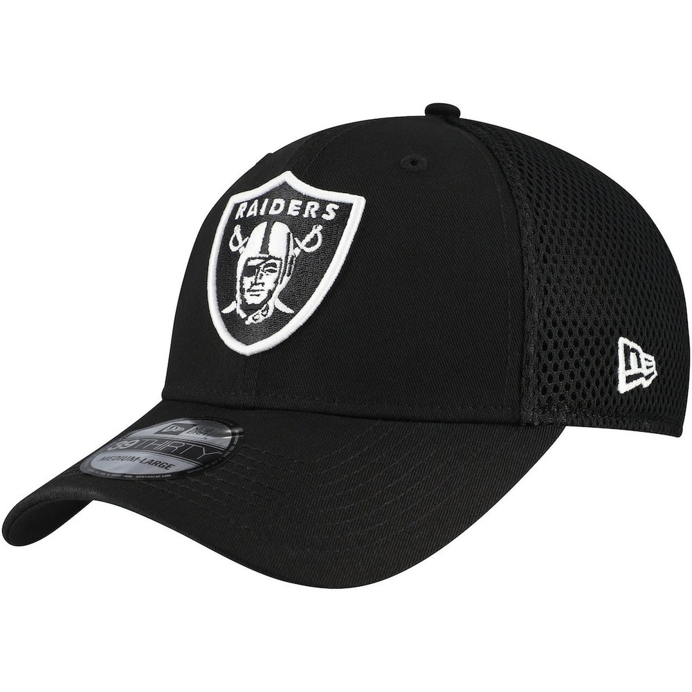 New Era Las Vegas Raiders Black Main Neo 39THIRTY Flex Hat - NFL