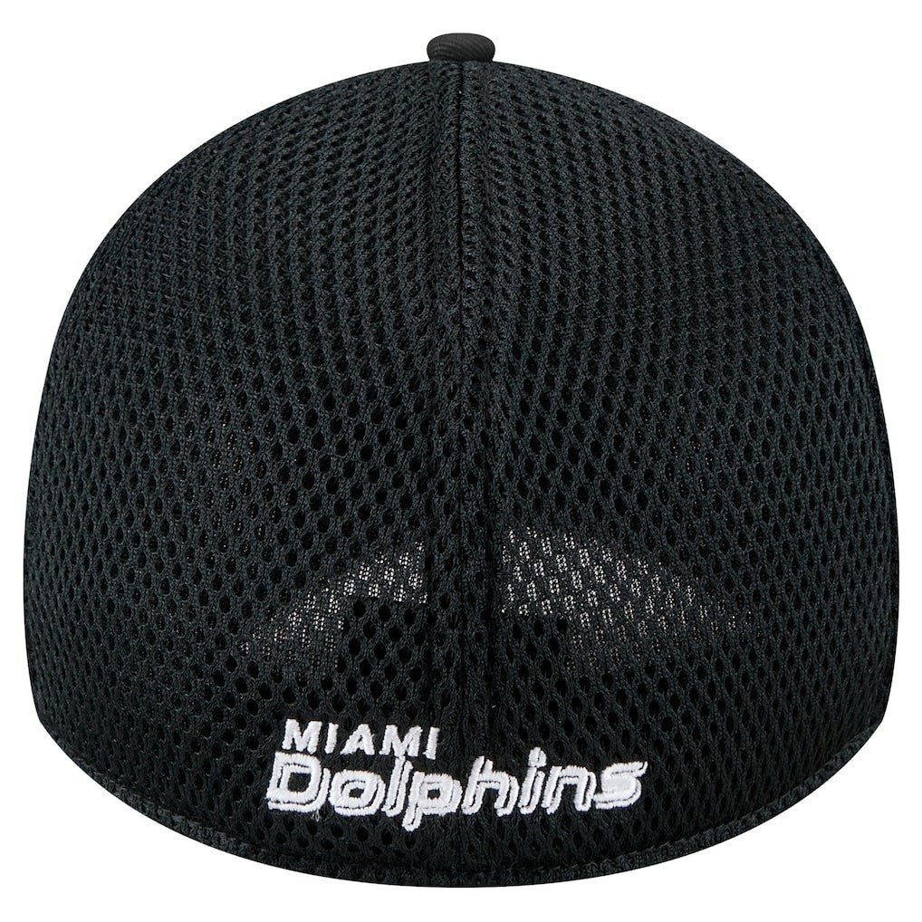 New Era Miami Dolphins Black Main Neo 39THIRTY Flex Hat - NFL
