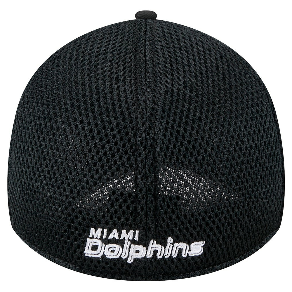 New Era Miami Dolphins Black Main Neo 39THIRTY Flex Hat - NFL