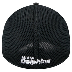 New Era Miami Dolphins Black Main Neo 39THIRTY Flex Hat - NFL