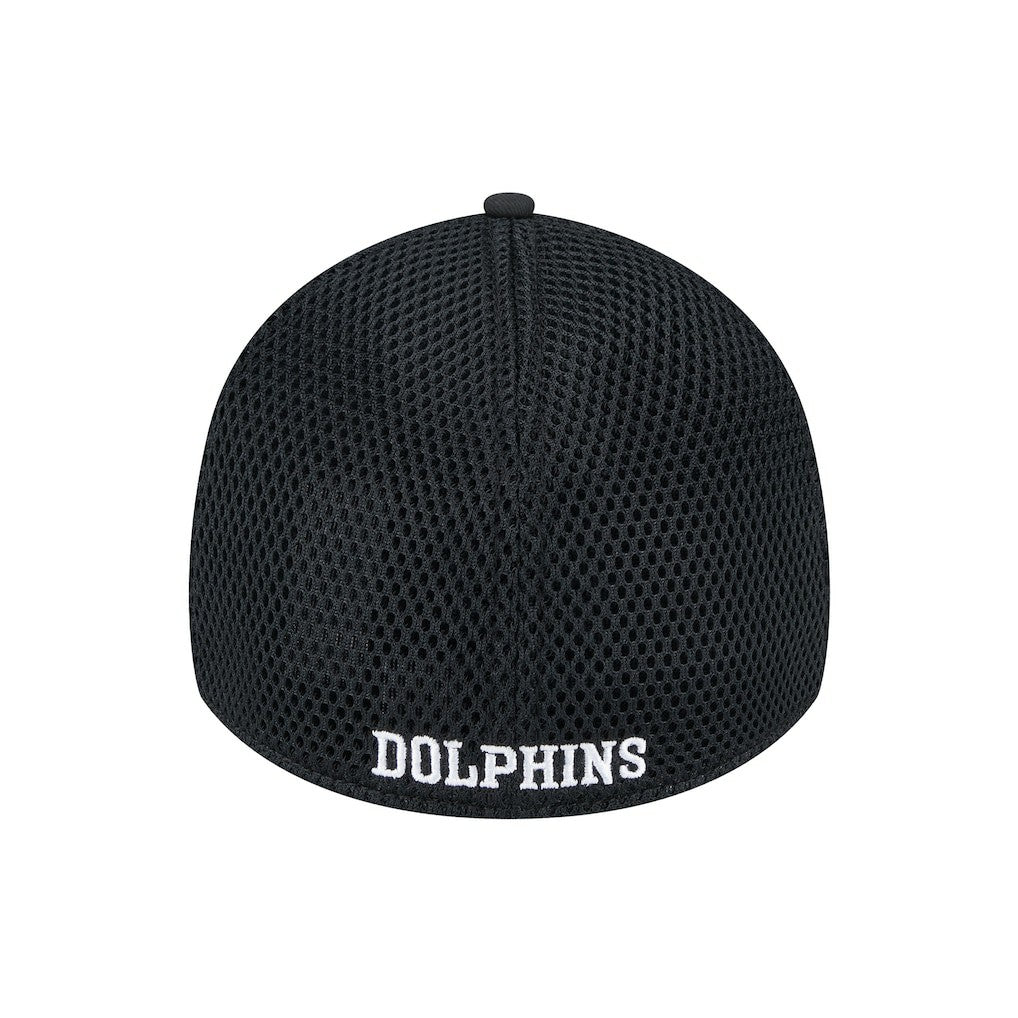 New Era Miami Dolphins Black Main Neo 39THIRTY Flex Hat - NFL
