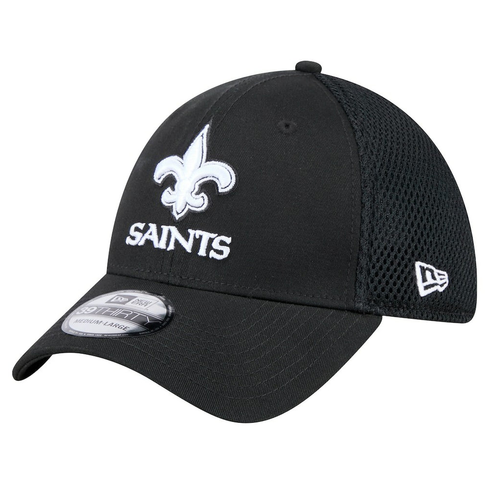 New Era New Orleans Saints Black Main Neo 39THIRTY Flex Hat - NFL