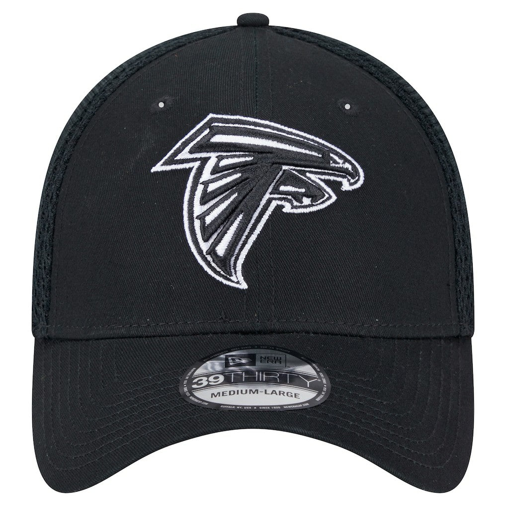 New Era Atlanta Falcons Black Main Neo 39THIRTY Flex Hat - NFL