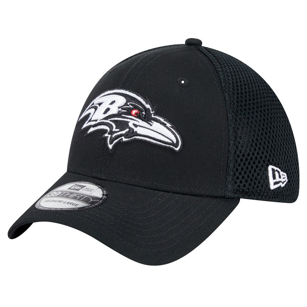 New Era Baltimore Ravens Black Main Neo 39THIRTY Flex Hat - NFL