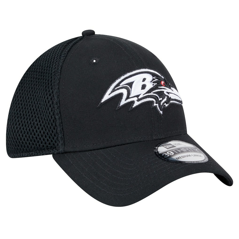 New Era Baltimore Ravens Black Main Neo 39THIRTY Flex Hat - NFL