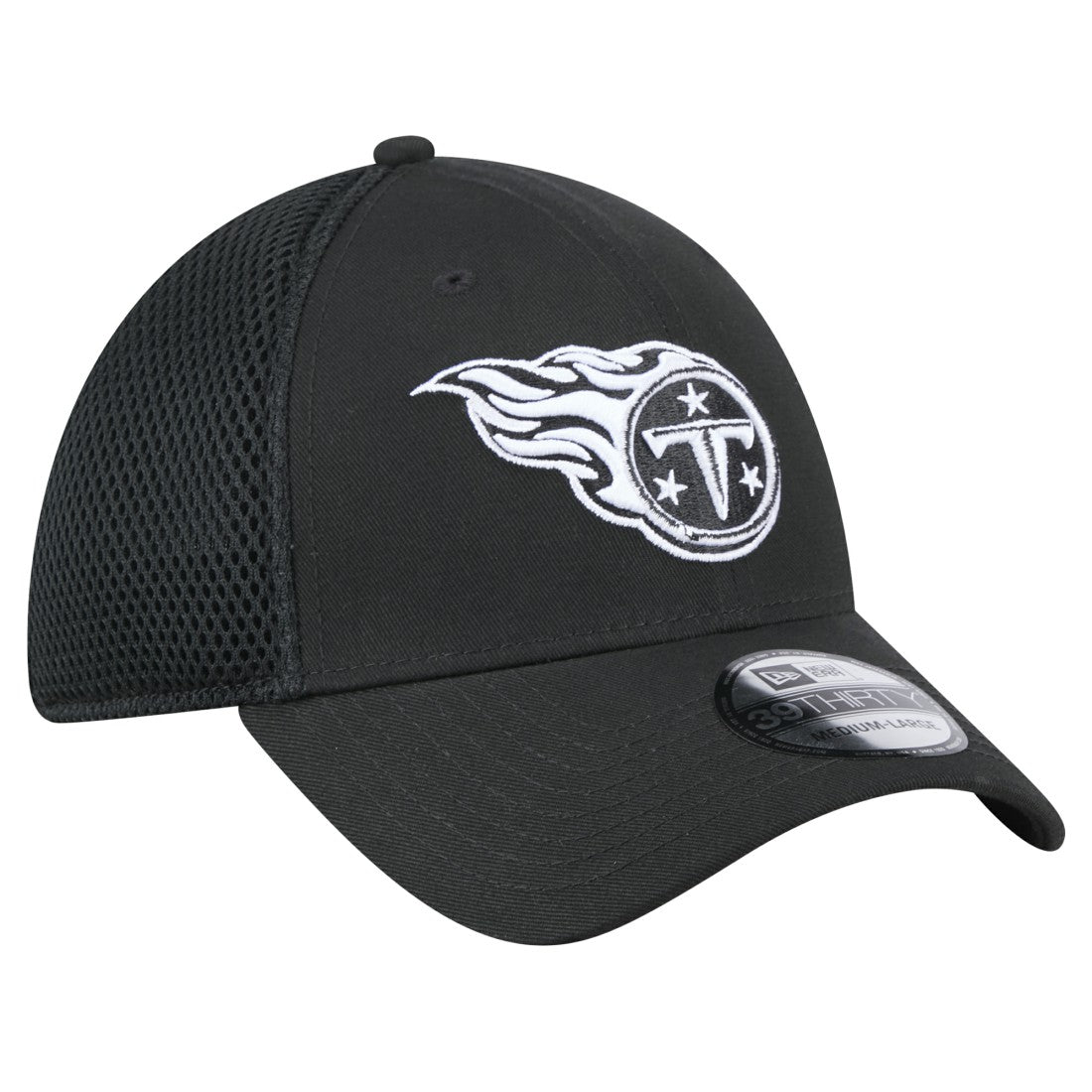 New Era Tennessee Titans Black Main Neo 39THIRTY Flex Hat - NFL