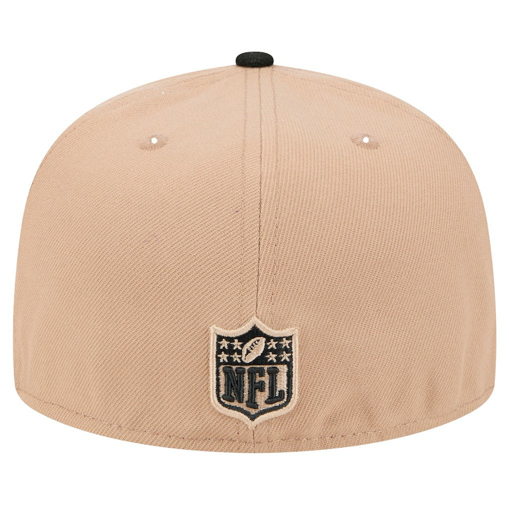 Baltimore Ravens New Era Logo Main 59FIFTY Fitted Hat - Tan - NFL