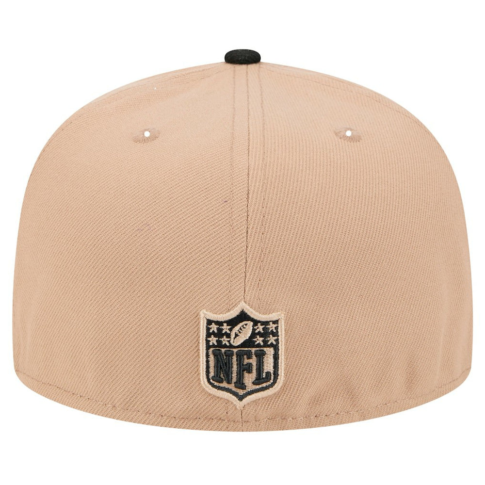 Baltimore Ravens New Era Logo Main 59FIFTY Fitted Hat - Tan - NFL