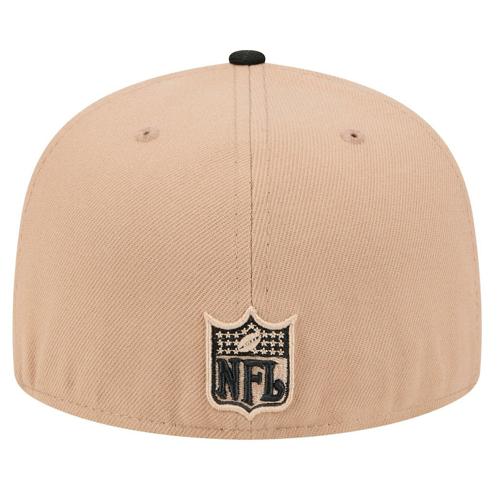 Atlanta Falcons New Era Throwback Logo Main 59FIFTY Fitted Hat - Tan - NFL