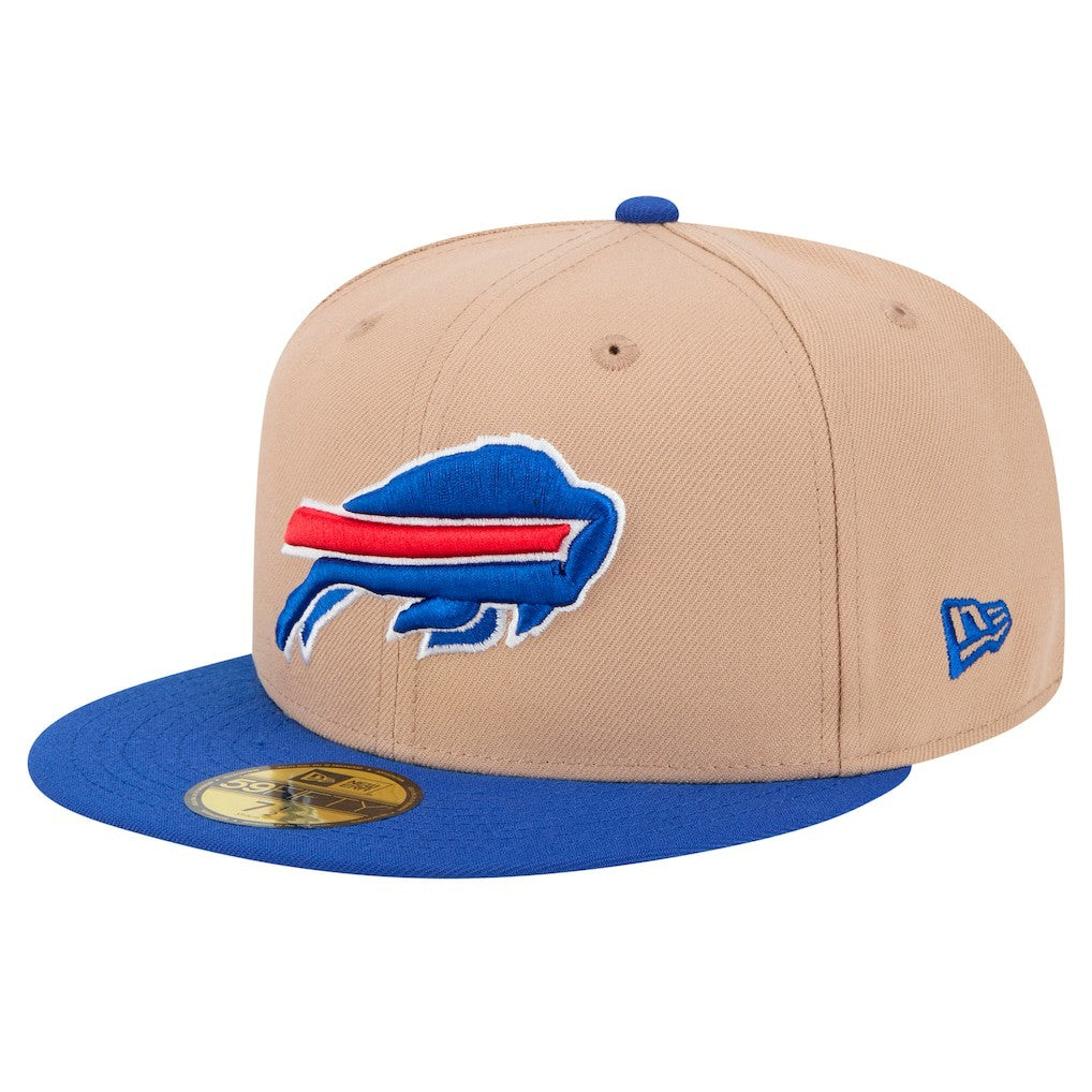 Buffalo Bills New Era Logo Main 59FIFTY Fitted Hat - Tan - NFL