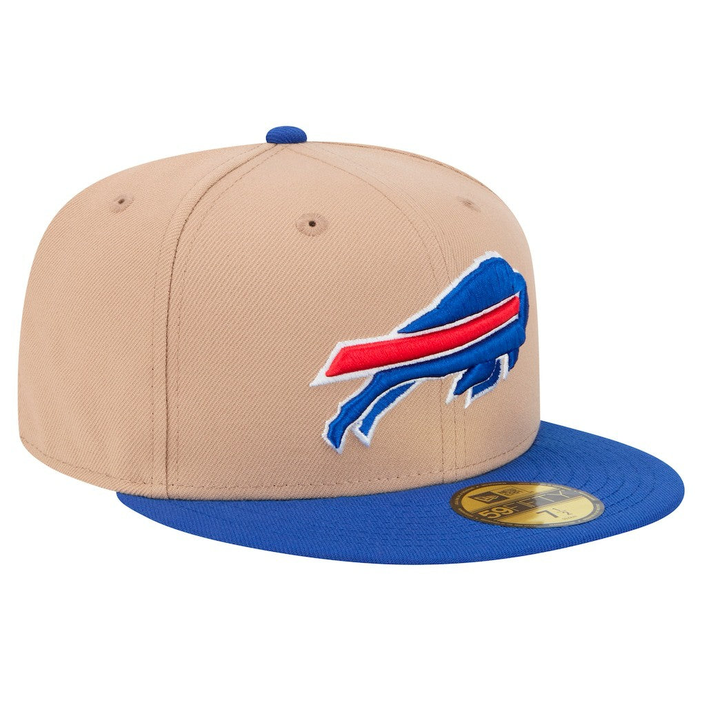Buffalo Bills New Era Logo Main 59FIFTY Fitted Hat - Tan - NFL