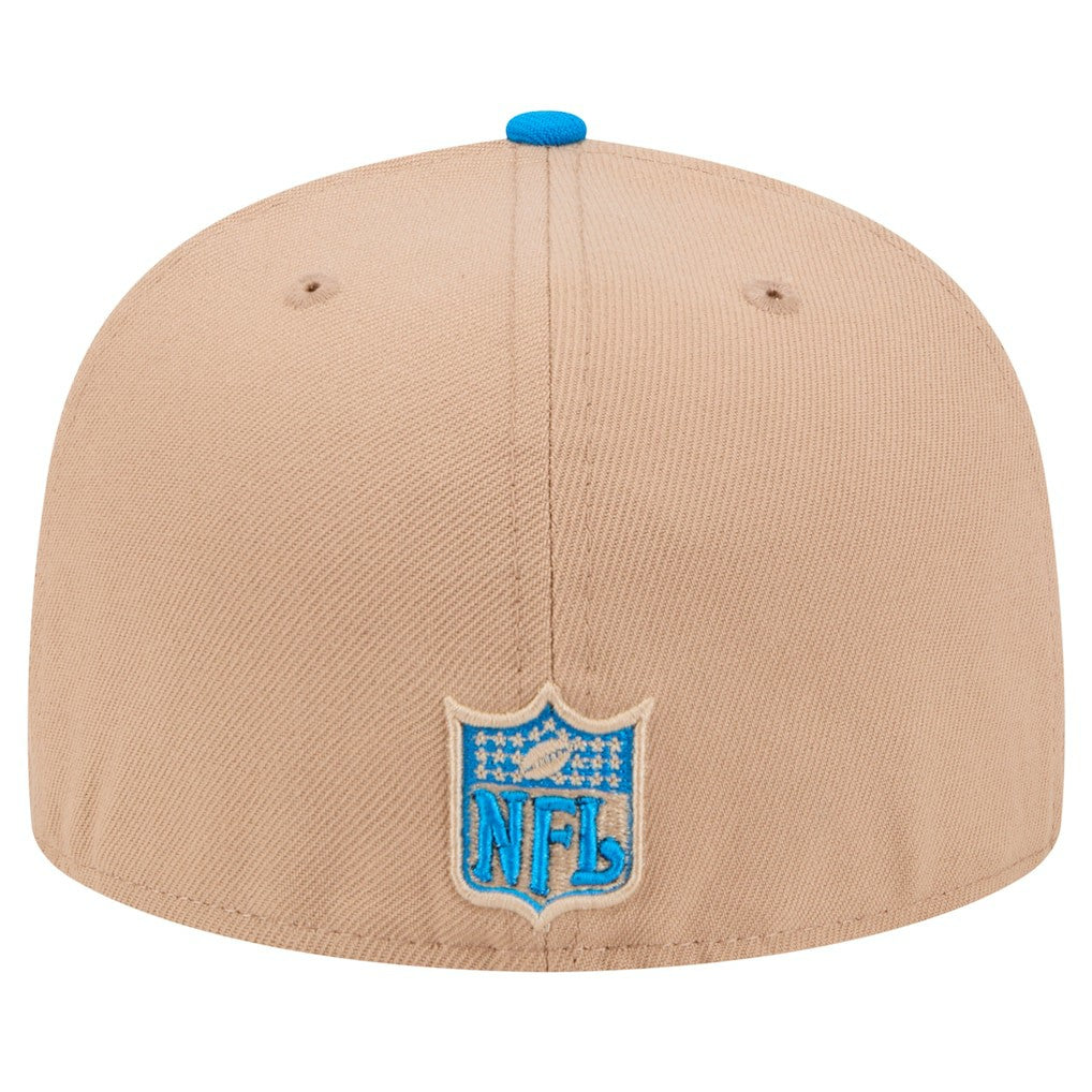 Detroit Lions New Era Throwback Logo Main 59FIFTY Fitted Hat - Tan - NFL