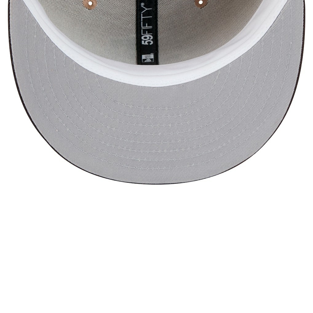 Cleveland Browns New Era Throwback Logo Main 59FIFTY Fitted Hat - Tan - NFL