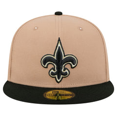 New Orleans Saints New Era Logo Main 59FIFTY Fitted Hat - Tan - NFL