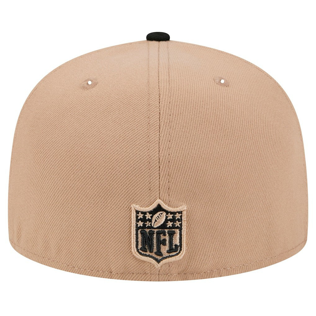 New Orleans Saints New Era Logo Main 59FIFTY Fitted Hat - Tan - NFL