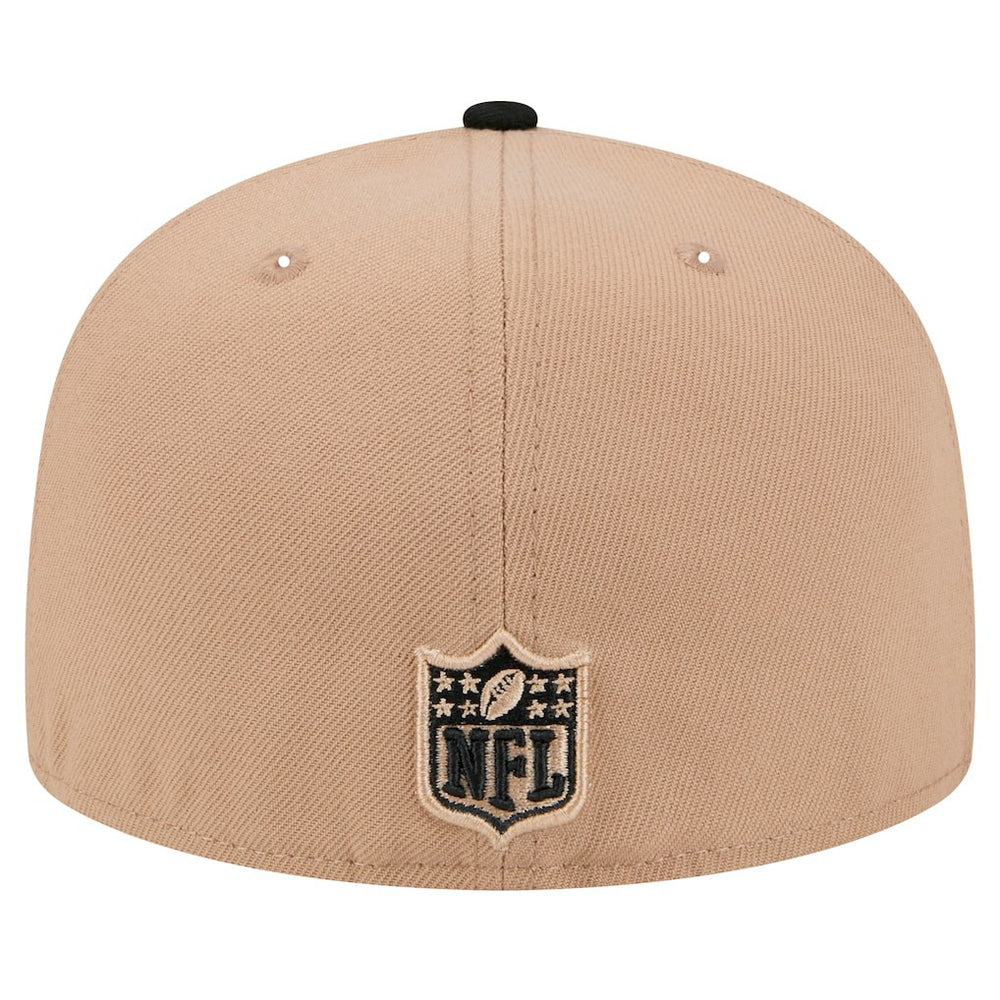 New Orleans Saints New Era Logo Main 59FIFTY Fitted Hat - Tan - NFL