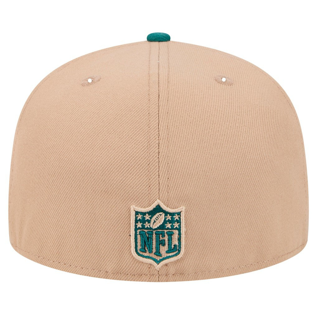 Philadelphia Eagles New Era Logo Main 59FIFTY Fitted Hat - Tan - NFL