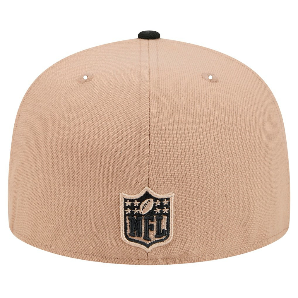 Pittsburgh Steelers New Era Logo Main 59FIFTY Fitted Hat - Tan - NFL