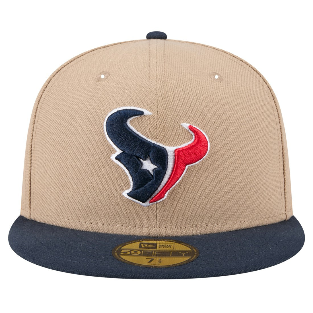 Houston Texans New Era Logo Main 59FIFTY Fitted Hat - Tan - NFL
