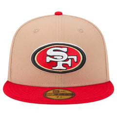 San Francisco 49ers New Era Logo Main 59FIFTY Fitted Hat - Tan - NFL