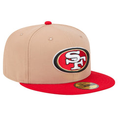 San Francisco 49ers New Era Logo Main 59FIFTY Fitted Hat - Tan - NFL