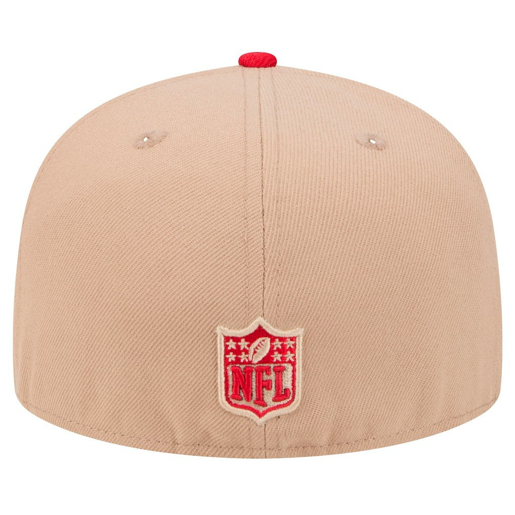San Francisco 49ers New Era Logo Main 59FIFTY Fitted Hat - Tan - NFL