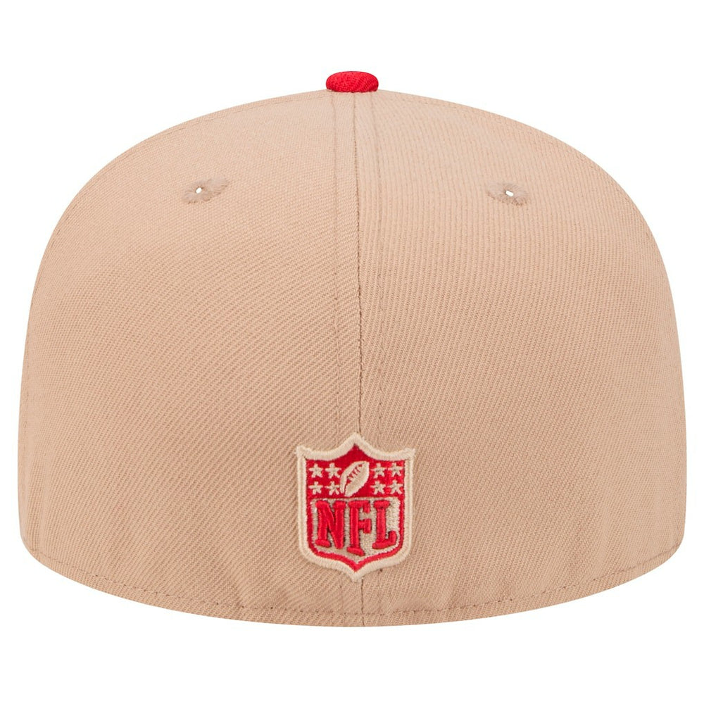 San Francisco 49ers New Era Logo Main 59FIFTY Fitted Hat - Tan - NFL