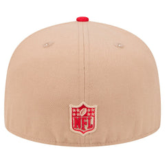 San Francisco 49ers New Era Logo Main 59FIFTY Fitted Hat - Tan - NFL