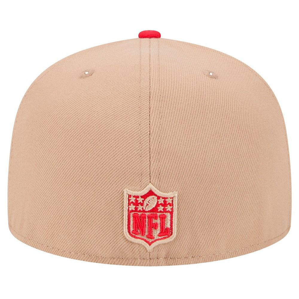 Kansas City Chiefs New Era Logo Main 59FIFTY Fitted Hat - Tan - NFL