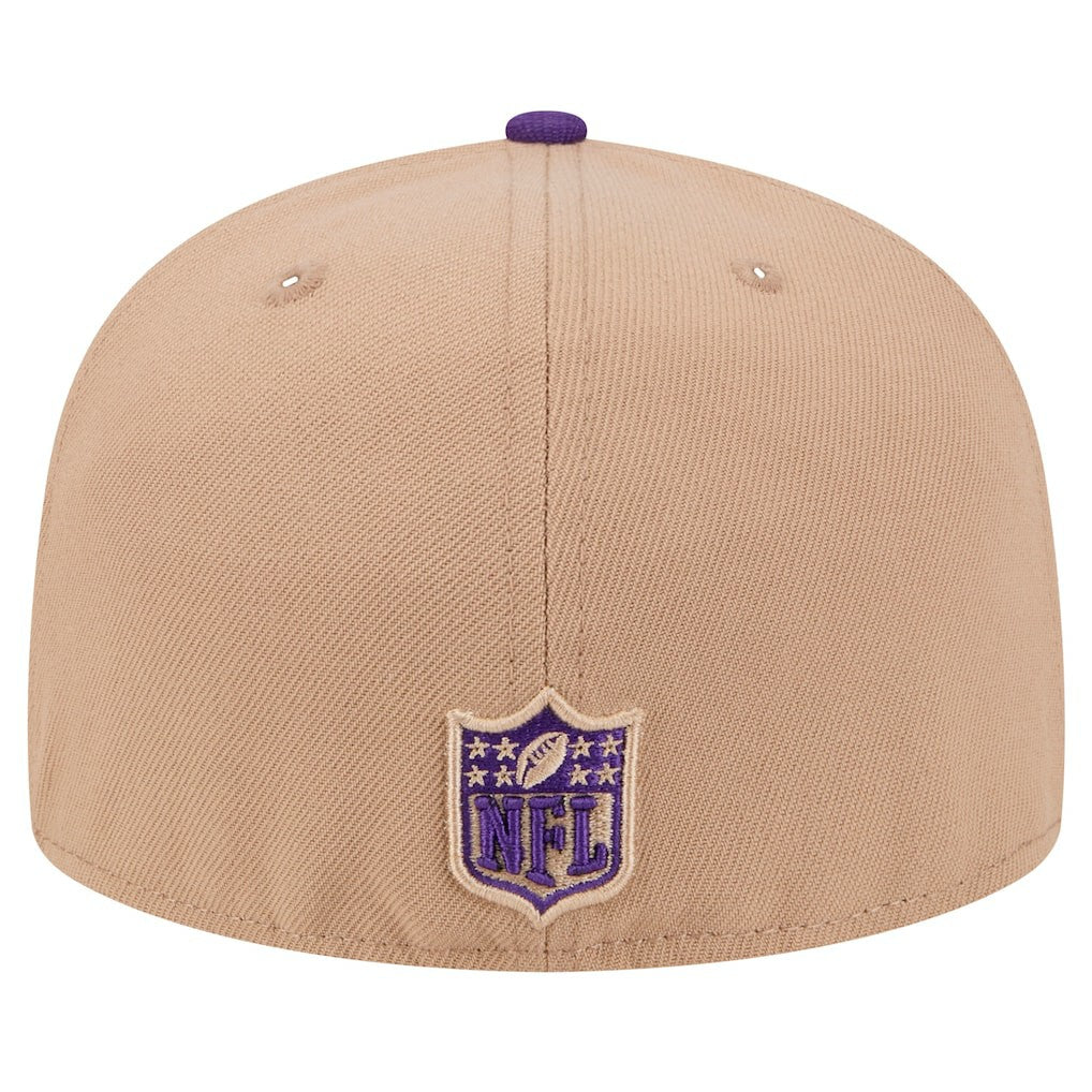 Minnesota Vikings New Era Logo Main 59FIFTY Fitted Hat - Tan - NFL