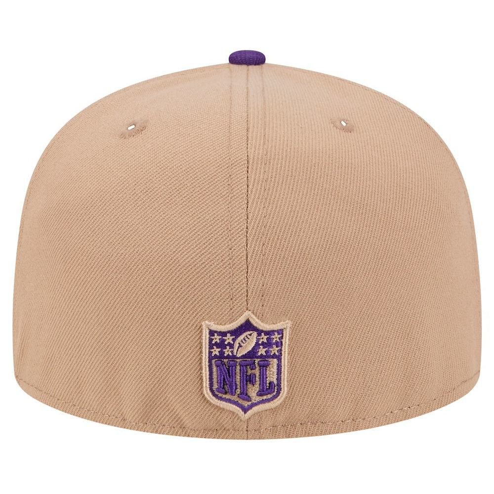 Minnesota Vikings New Era Logo Main 59FIFTY Fitted Hat - Tan - NFL