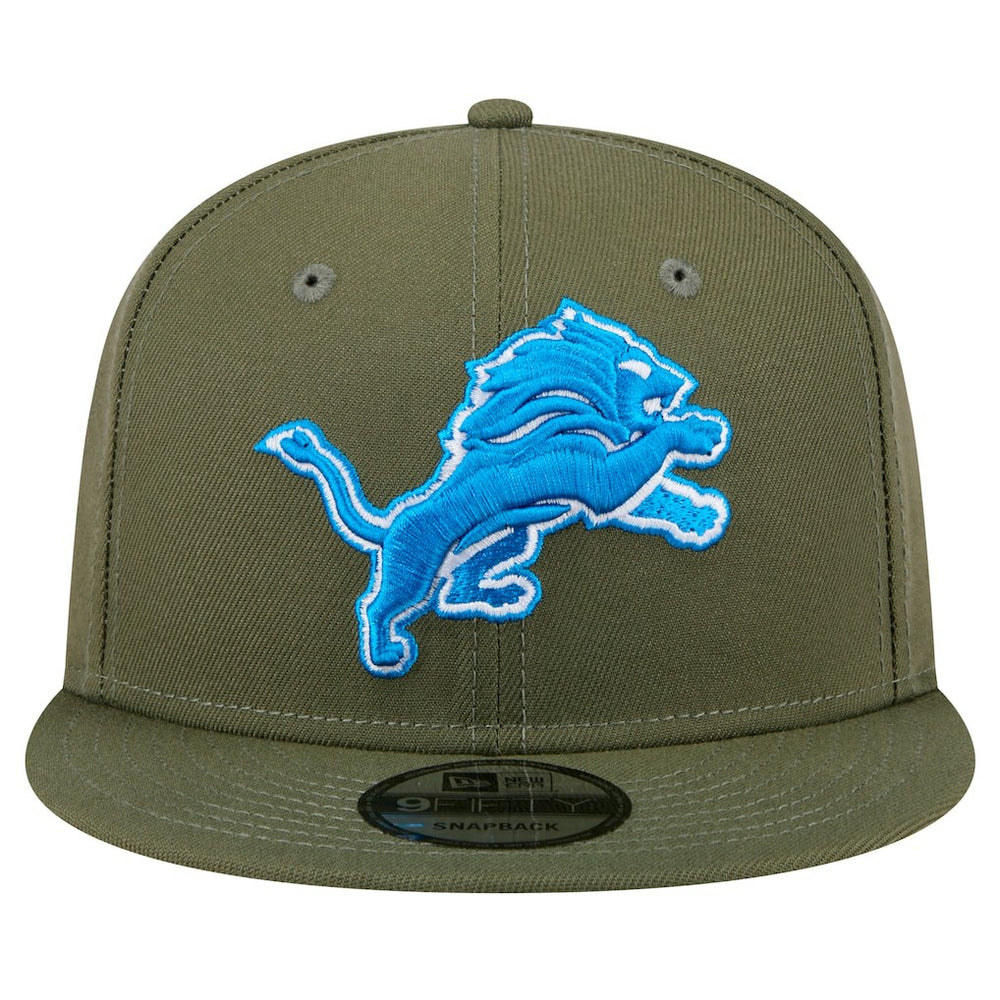 Detroit Lions New Era Main 9FIFTY Snapback Hat - Olive - NFL