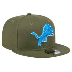 Detroit Lions New Era Main 9FIFTY Snapback Hat - Olive - NFL