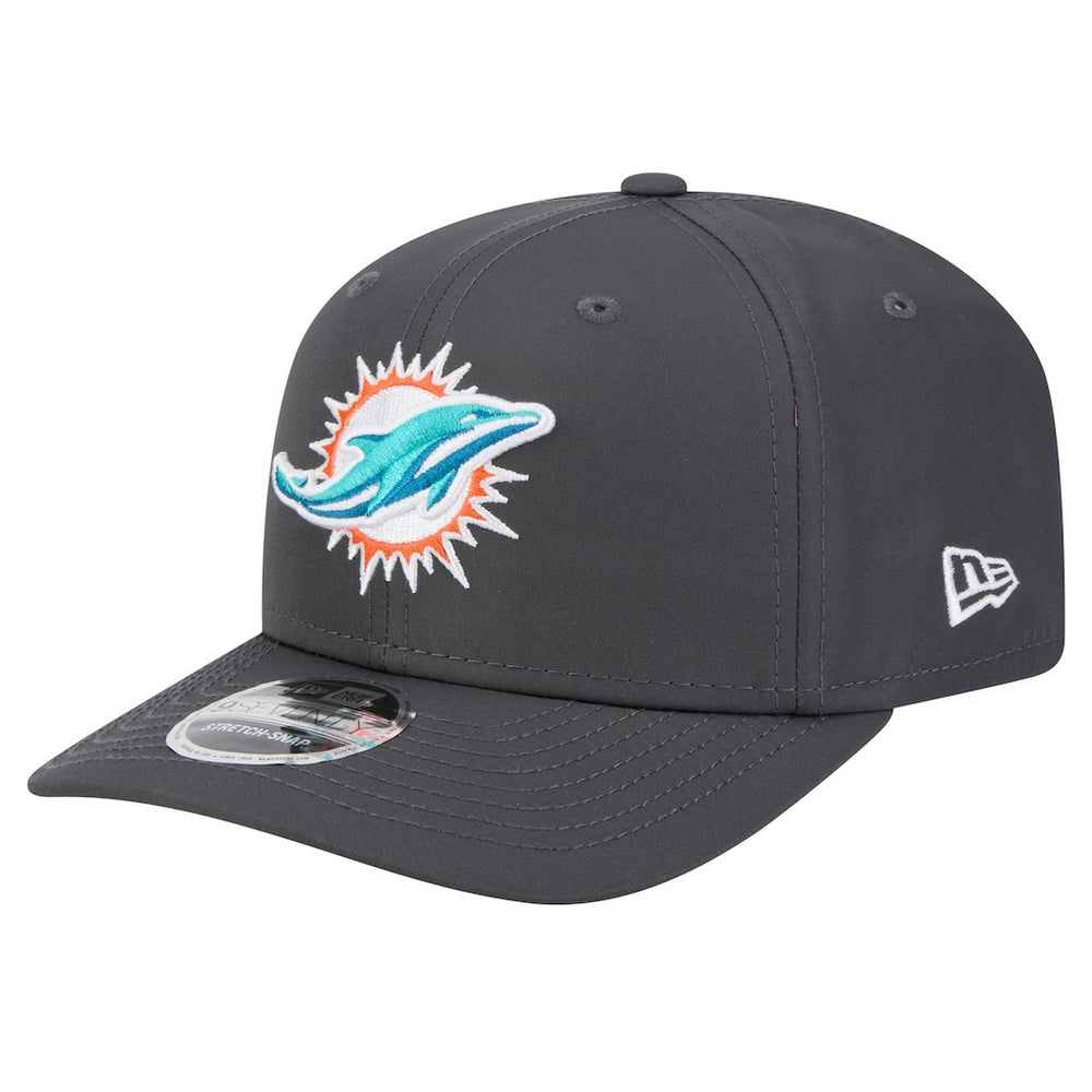 Miami Dolphins New Era Main 9SEVENTY Stretch-Snap Hat - Graphite - NFL