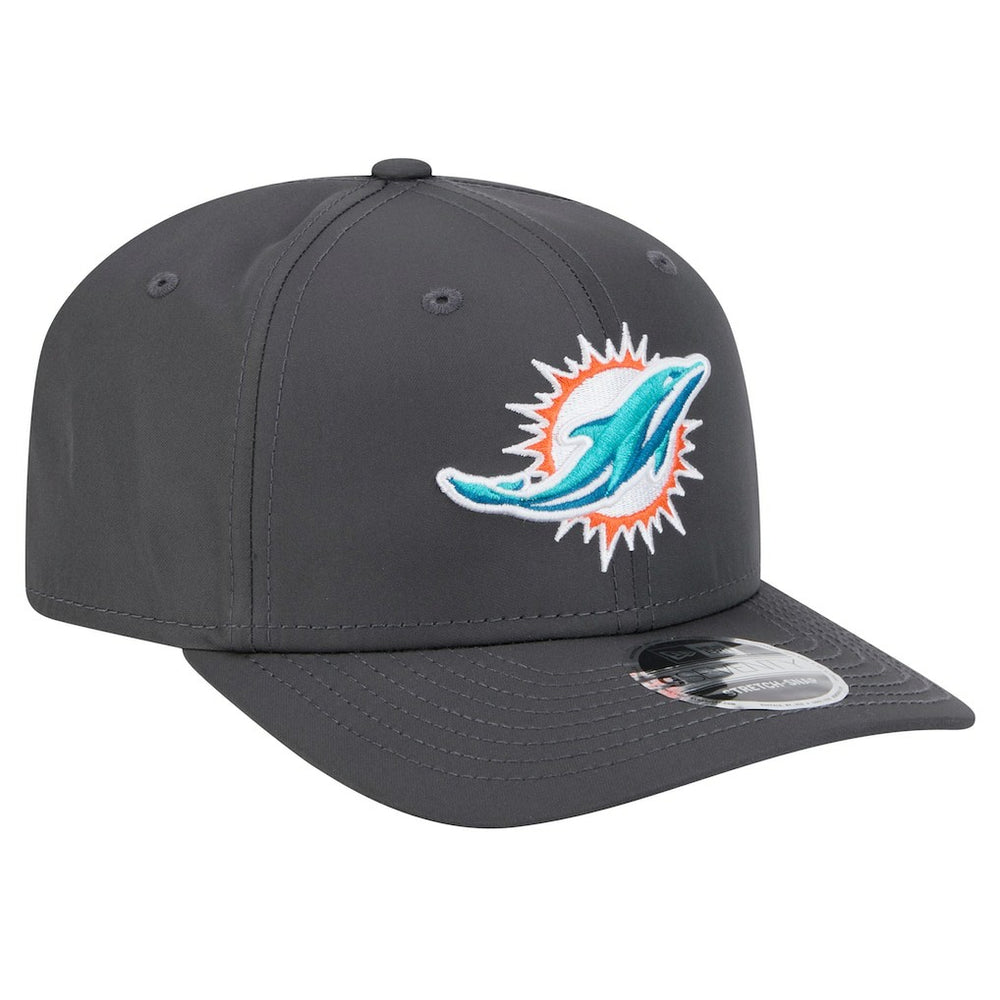 Miami Dolphins New Era Main 9SEVENTY Stretch-Snap Hat - Graphite - NFL