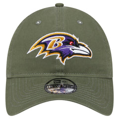 Baltimore Ravens New Era Main 9TWENTY Adjustable Hat - Olive - NFL