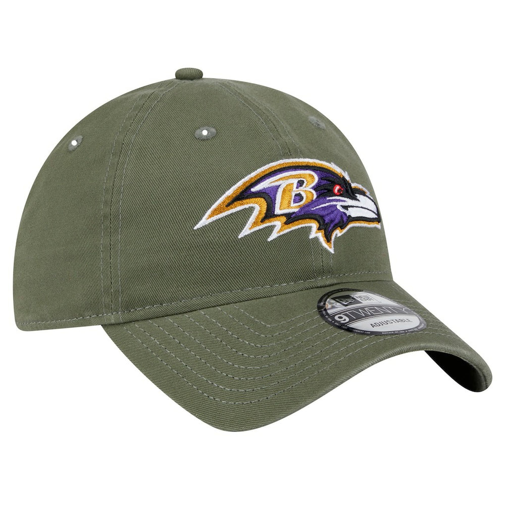 Baltimore Ravens New Era Main 9TWENTY Adjustable Hat - Olive - NFL