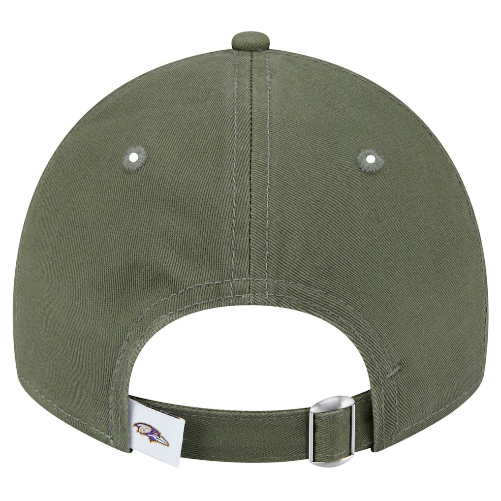 Baltimore Ravens New Era Main 9TWENTY Adjustable Hat - Olive - NFL