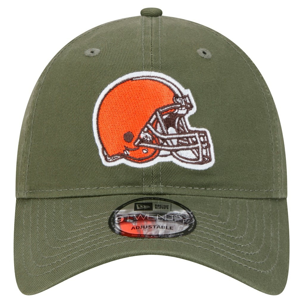 Cleveland Browns New Era Main 9TWENTY Adjustable Hat - Olive - NFL