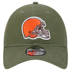 Cleveland Browns New Era Main 9TWENTY Adjustable Hat - Olive - NFL
