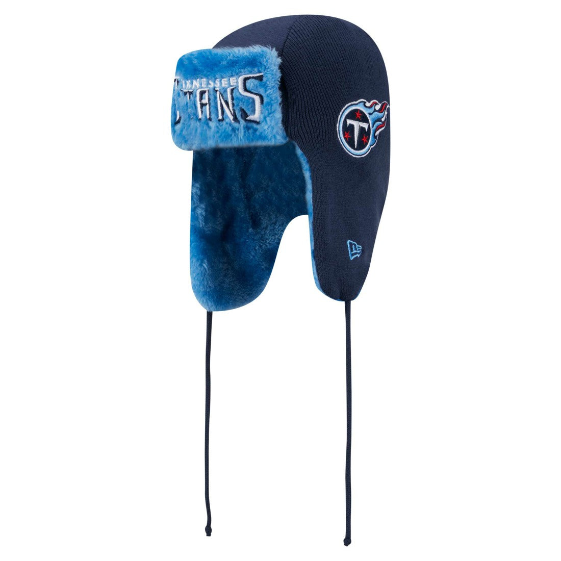 Tennessee Titans New Era Helmet Head Trapper Knit Hat - Navy - NFL